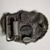Vintage Pewter Skull Buckle, 1988