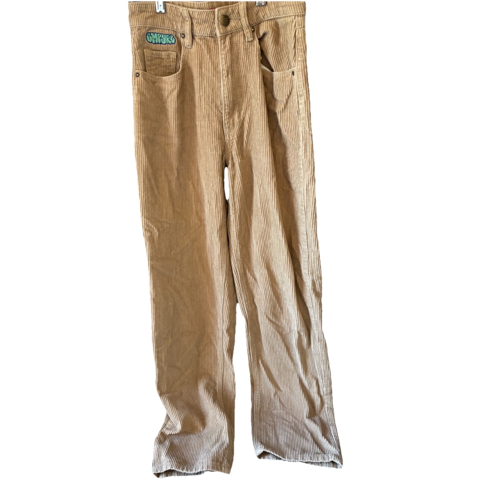 Empyre Women's Size 0 Retro 90s Corduroy Pants Embroidered Logo Y2K Skater Moto