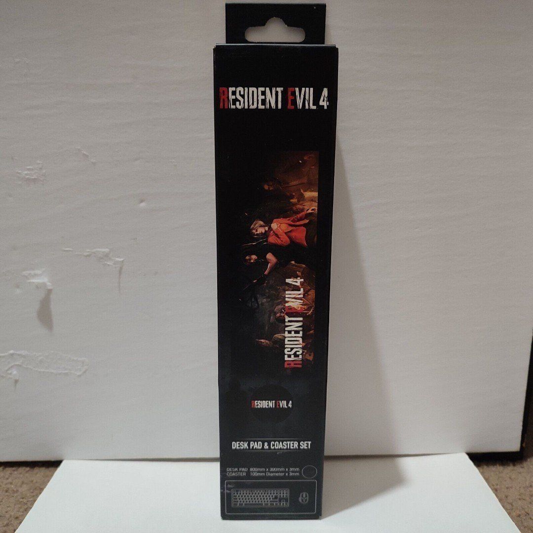 Resident Evil 4 XL Desk Pad & Coaster Set Official Capcom RE Collectibles
