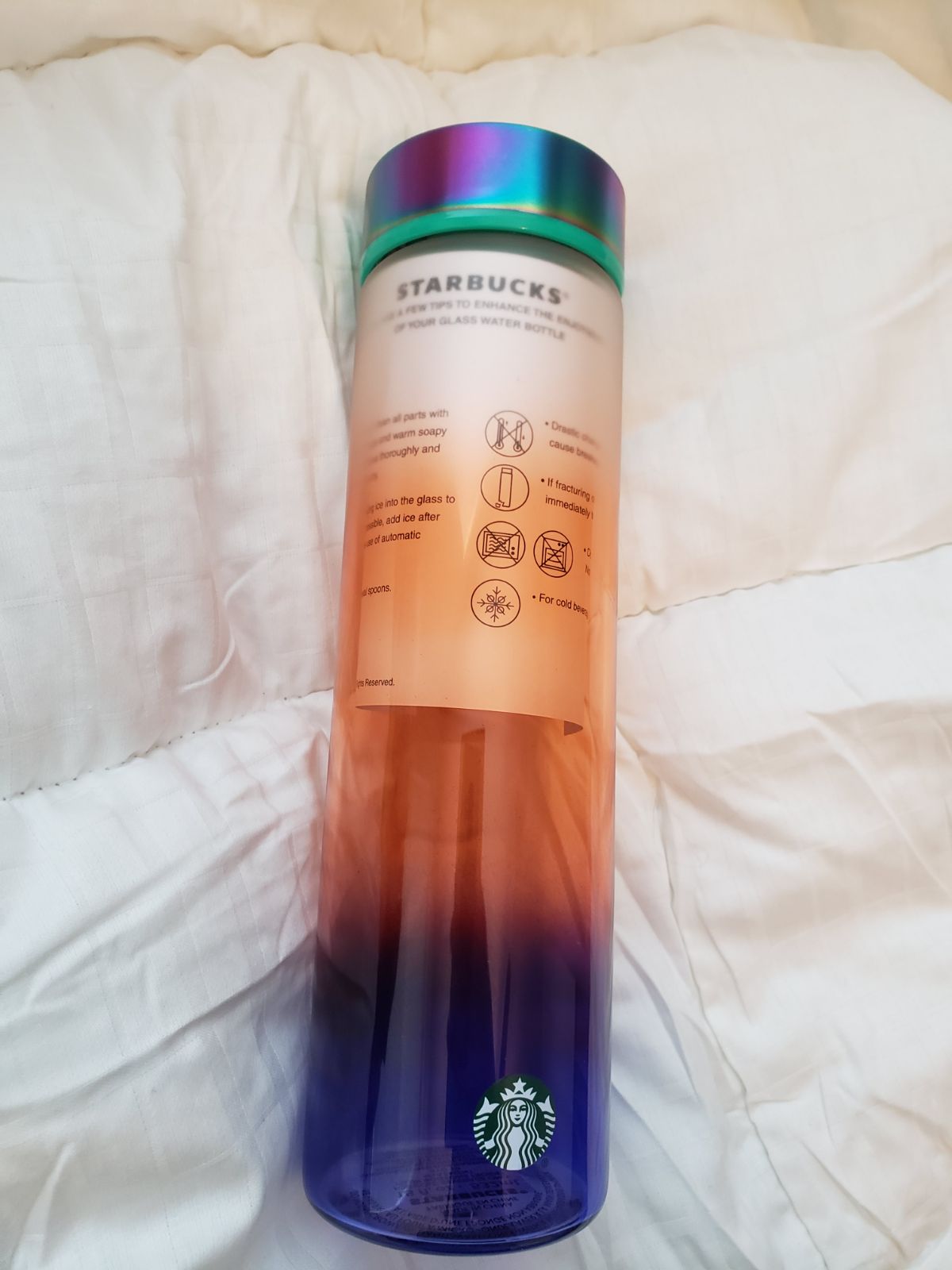 Starbucks ombre glass