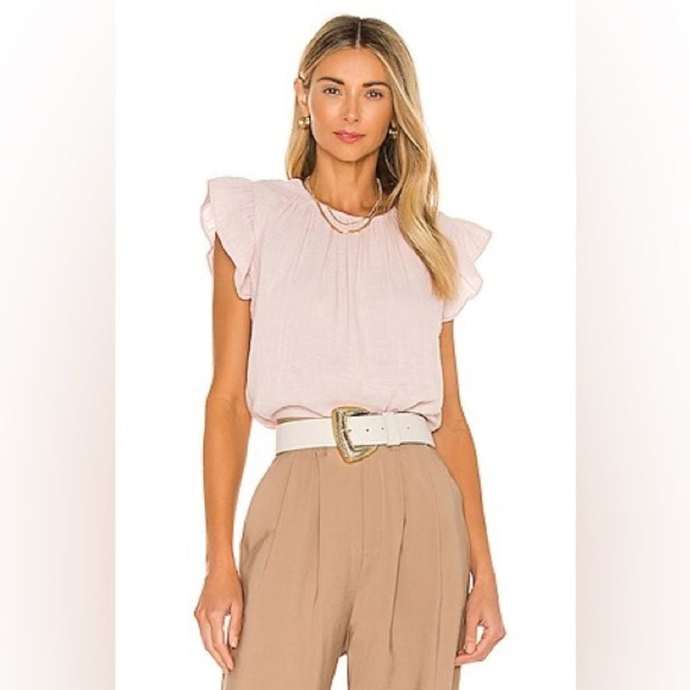 Kaia Top in ivory Velvet by Graham & Spencer size xl NWT