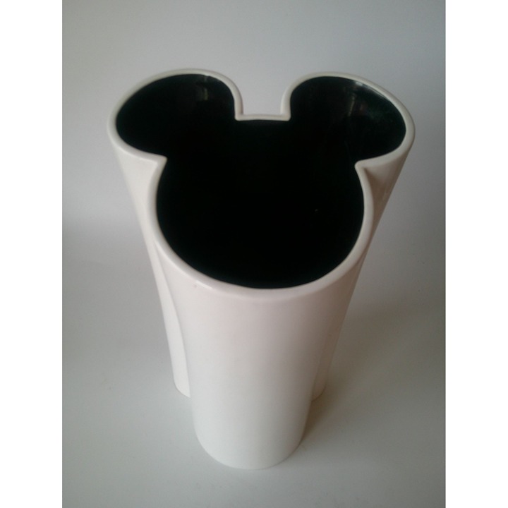 Disney Mickey Mouse White & Black Ceramic Vase AC02-L