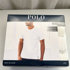 Polo Ralph Lauren white slim fit t shirts 5 pack crewneck new size L