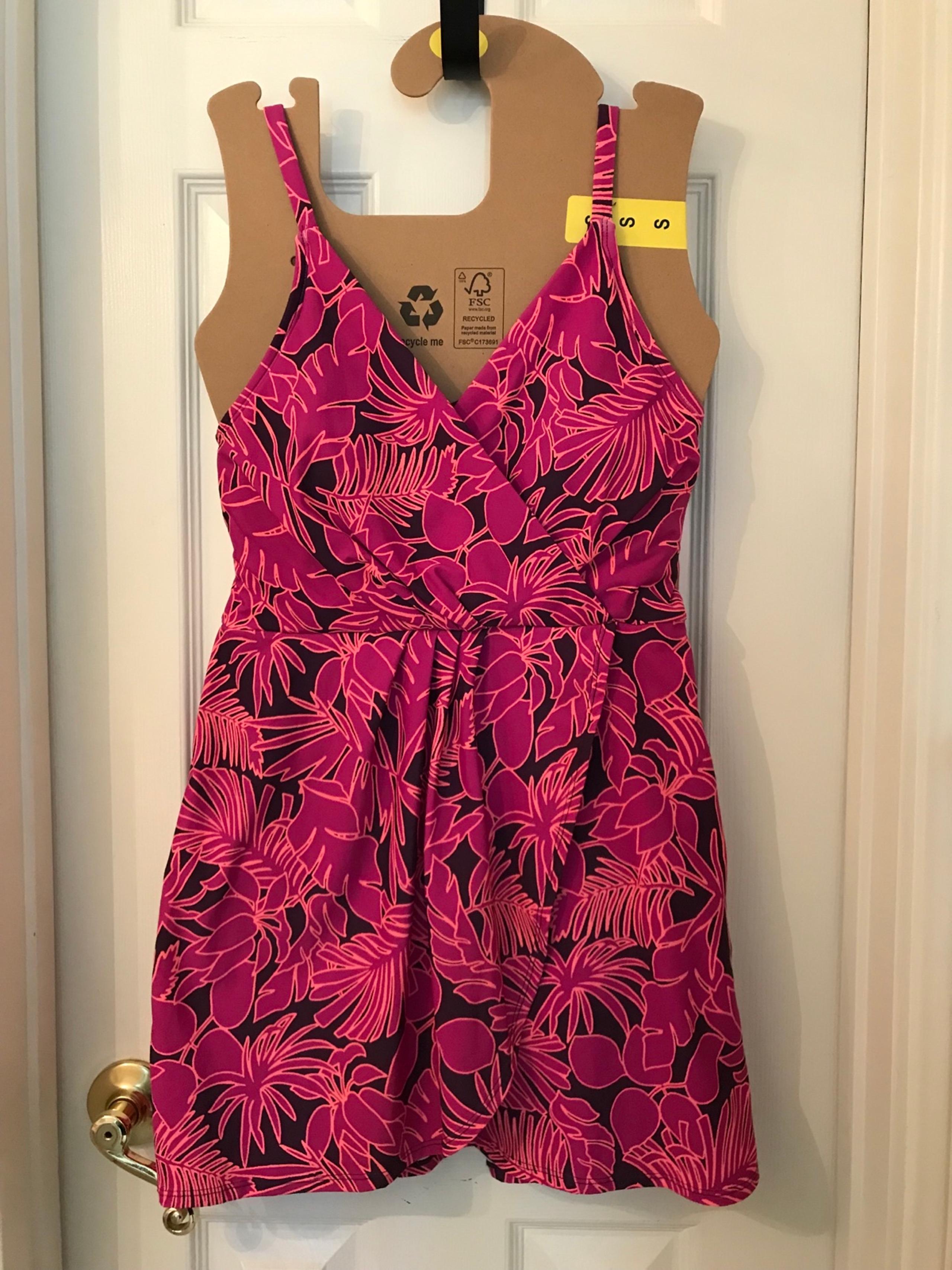Lands' End Mini Swim Dress One-Piece Swimsuit Size Small
