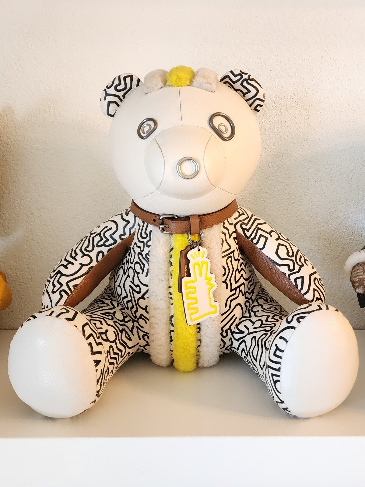 Coach Keith Haring leather teddy bear
