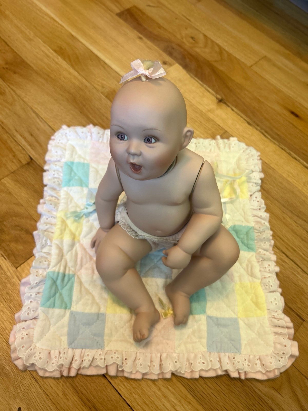Ashton-Drake Special Delivery/Where Do Babies Come From Porcelain Baby Girl Doll