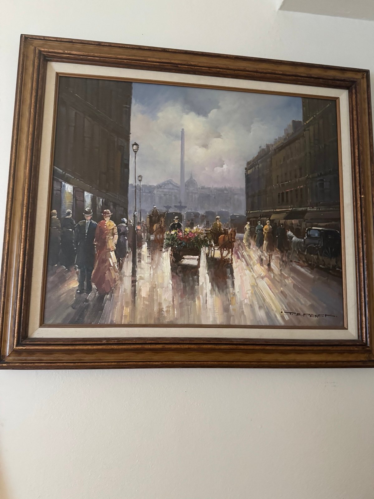 Antique original oil painting