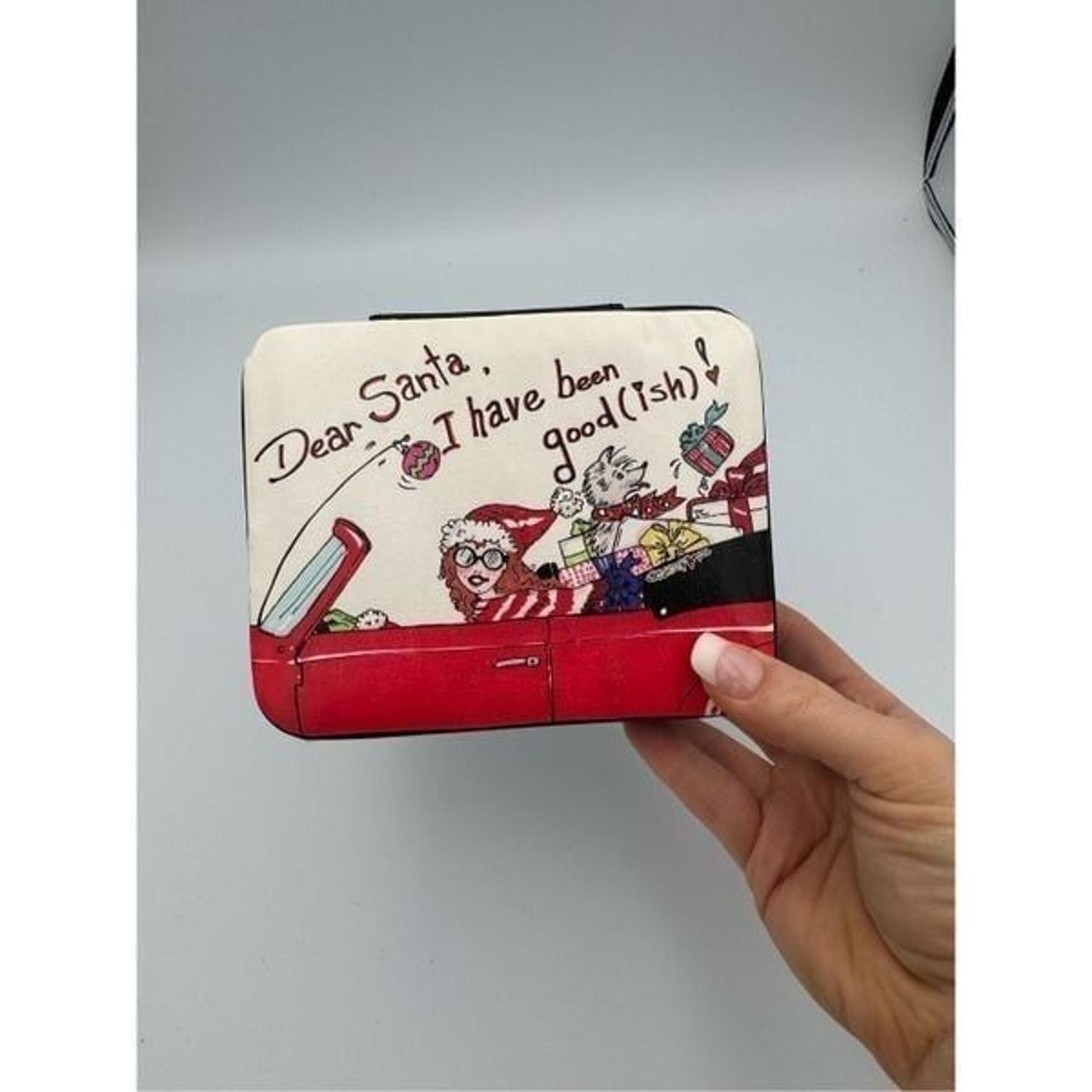 Brighton Christmas Dear Santa "I Have Been Goodish" Jewelry Box Travel Case