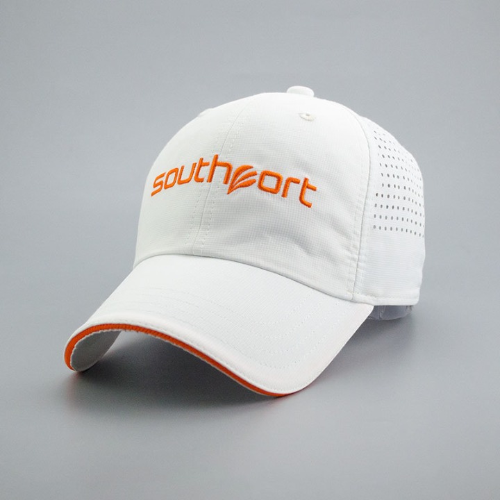 Quick Dry Running Baseball Cap with 3D Embroidery and Sandwich Brim Customized