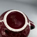 Hall USA Vintage China Ceramic Burgundy & Gold Dogwood Flower 6 Cup Teapot #053