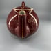 Hall USA Vintage China Ceramic Burgundy & Gold Dogwood Flower 6 Cup Teapot #053
