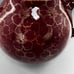 Hall USA Vintage China Ceramic Burgundy & Gold Dogwood Flower 6 Cup Teapot #053