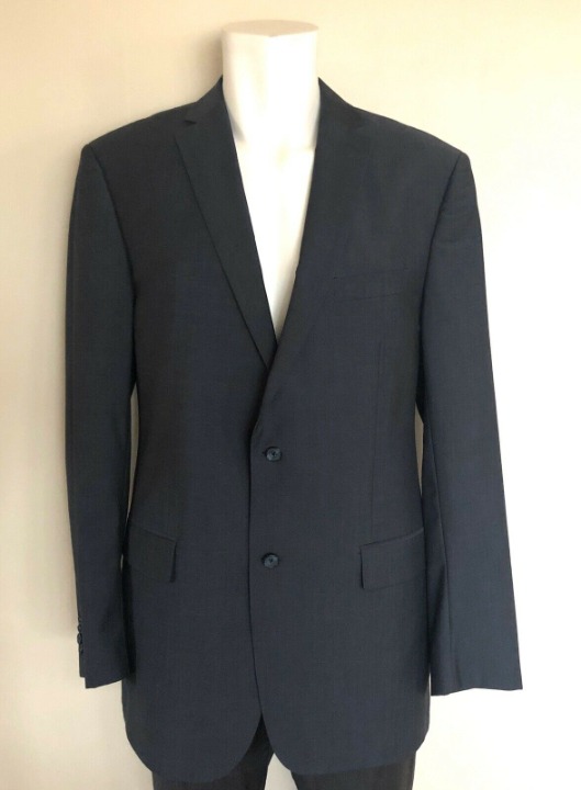 @@@SAKS FIFTH AVENUE - MICHAEL KORS MENS WOOL BLAZER 44L GREY - EXCELLENT!!@@@