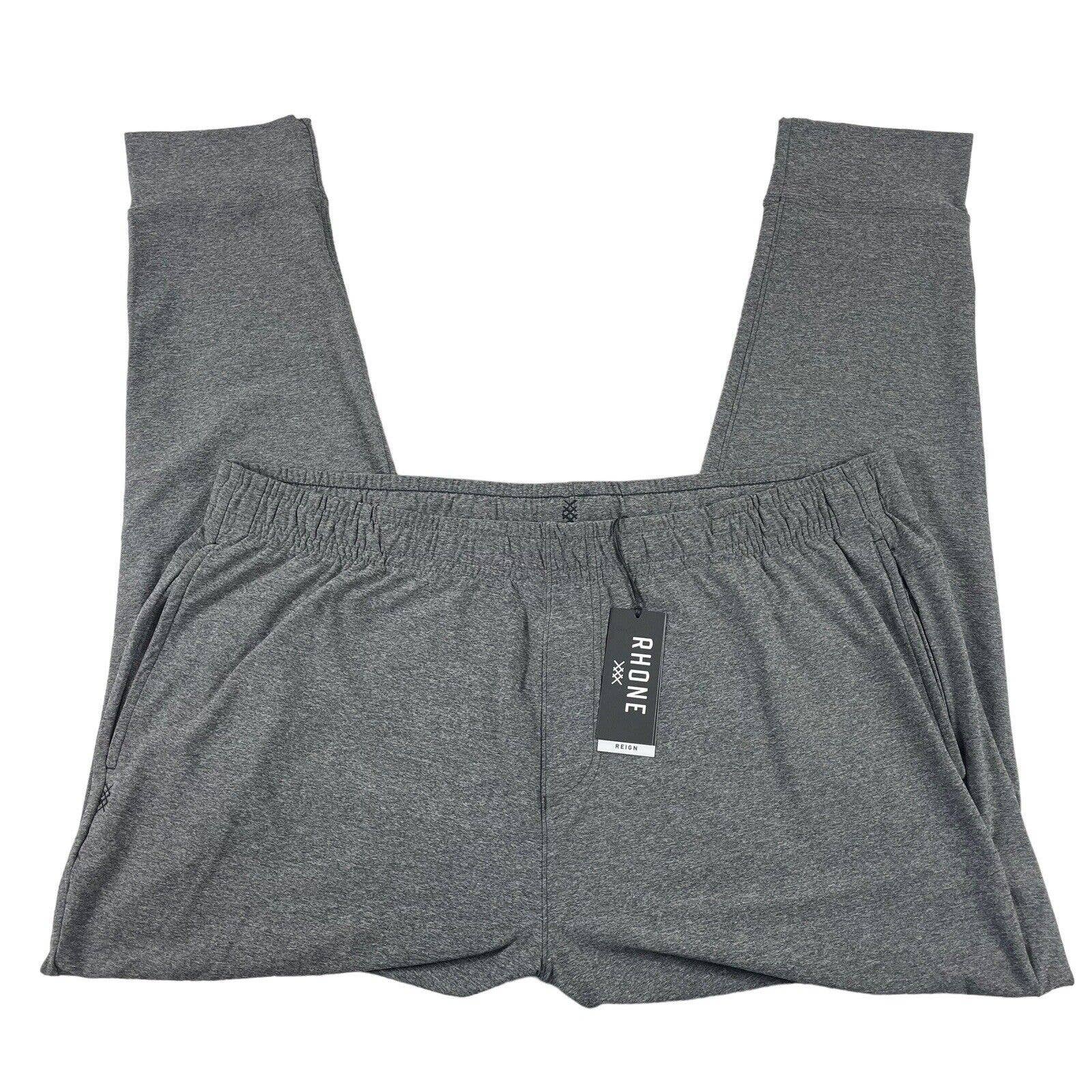 New Rhone Men's XXL / 2XL Reign All Around Jogger Gray Heather Pants Athleisure