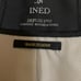 INED◆Retail Price 100,000 Yen, 100% Cashmere Hooded Coat, Beige, Belt, Size 15