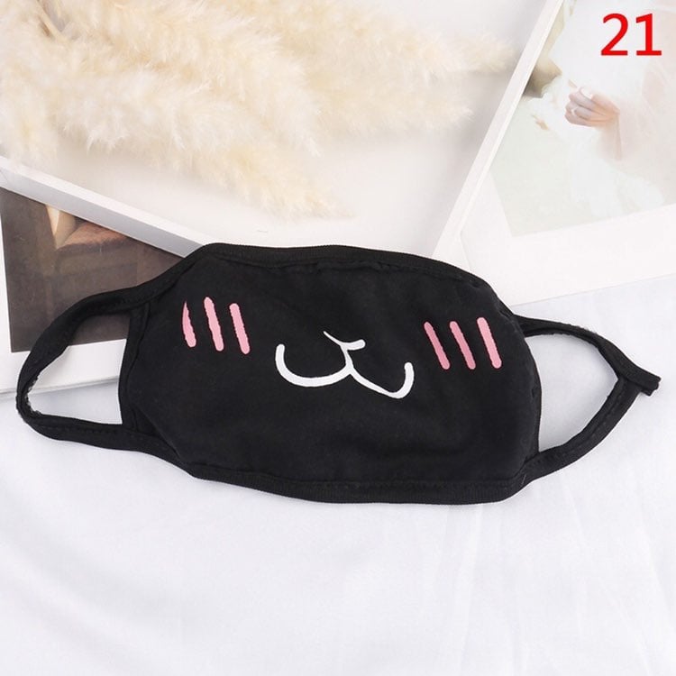 1pc Cute Mask Half Face Soft Anti-fog An