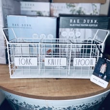 Rae Dunn 3 Section Utensil Holder
