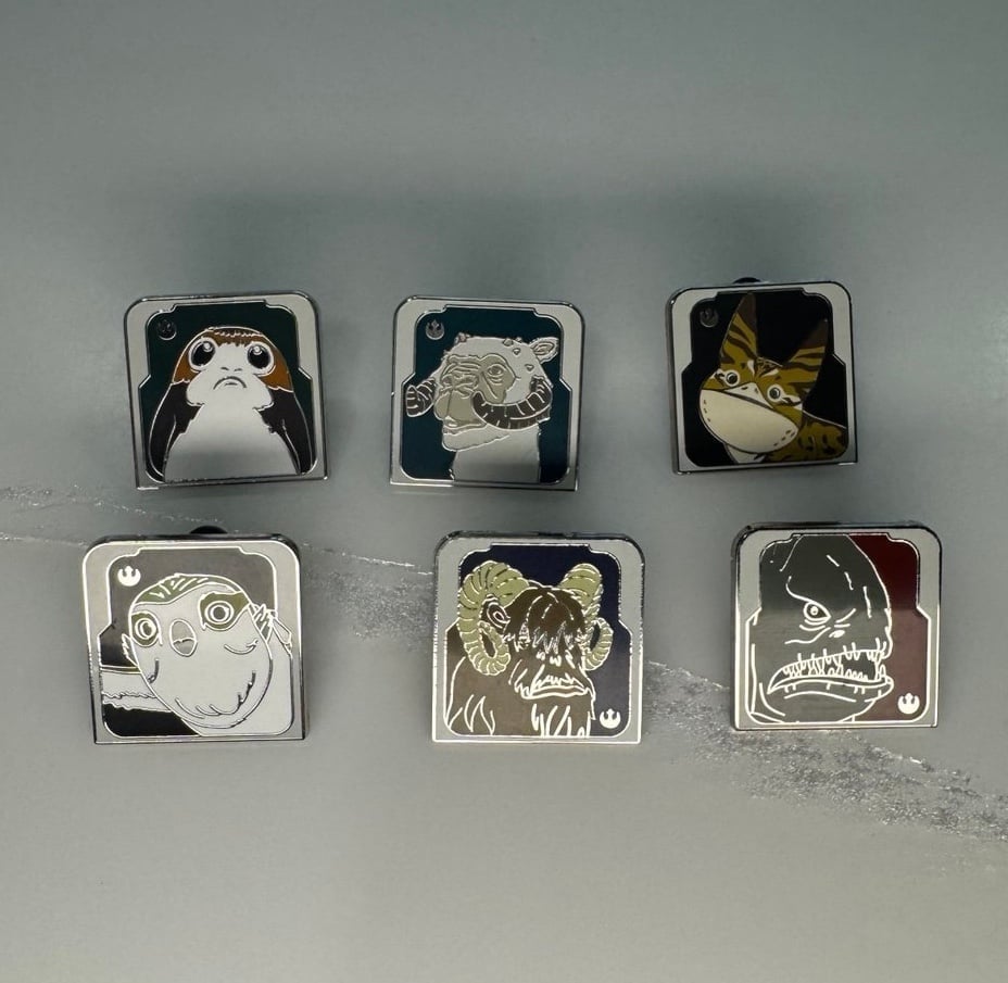 2024 Hidden Mickey Star Wars Galaxy Creatures Pin Set
