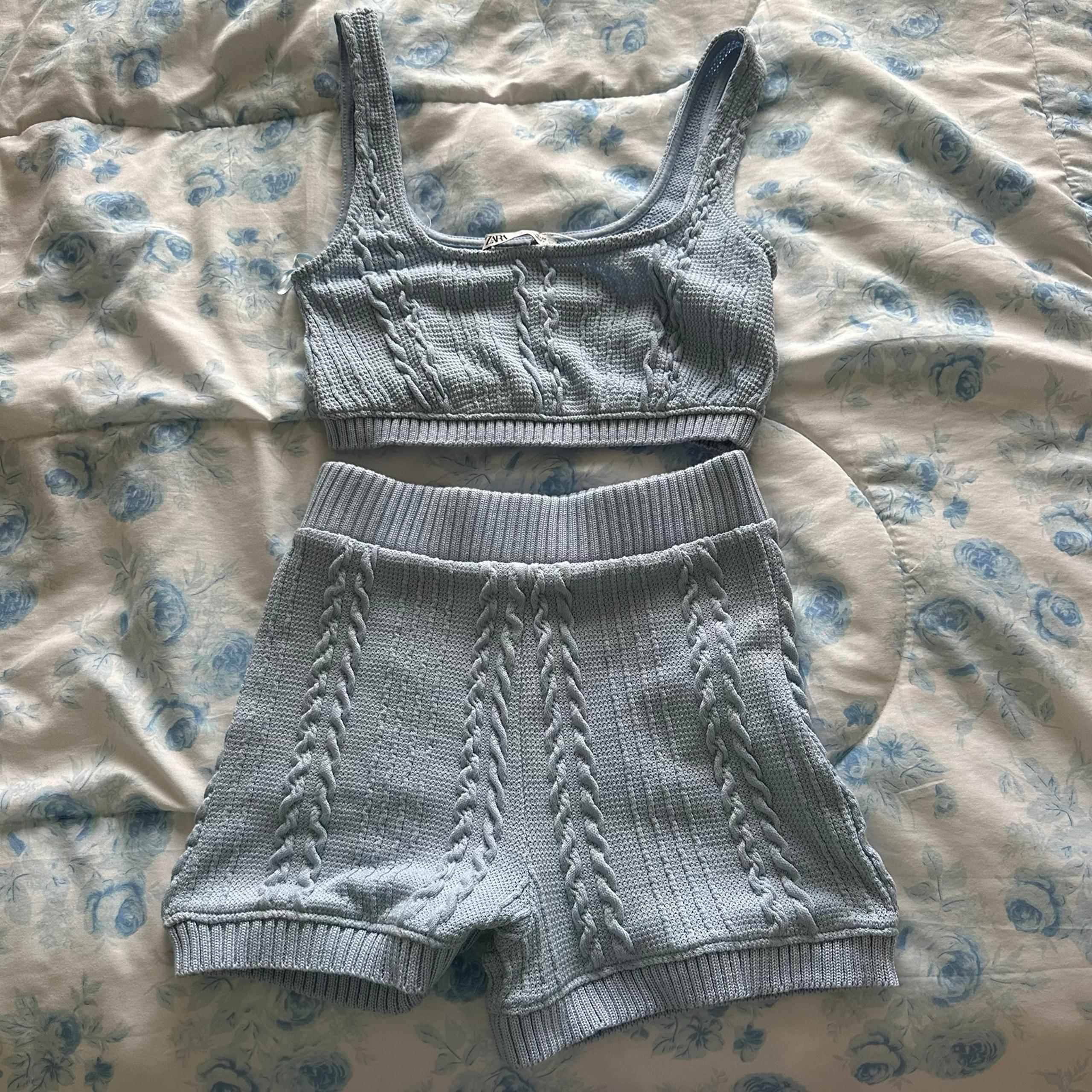 Zara Baby Blue Knit Set