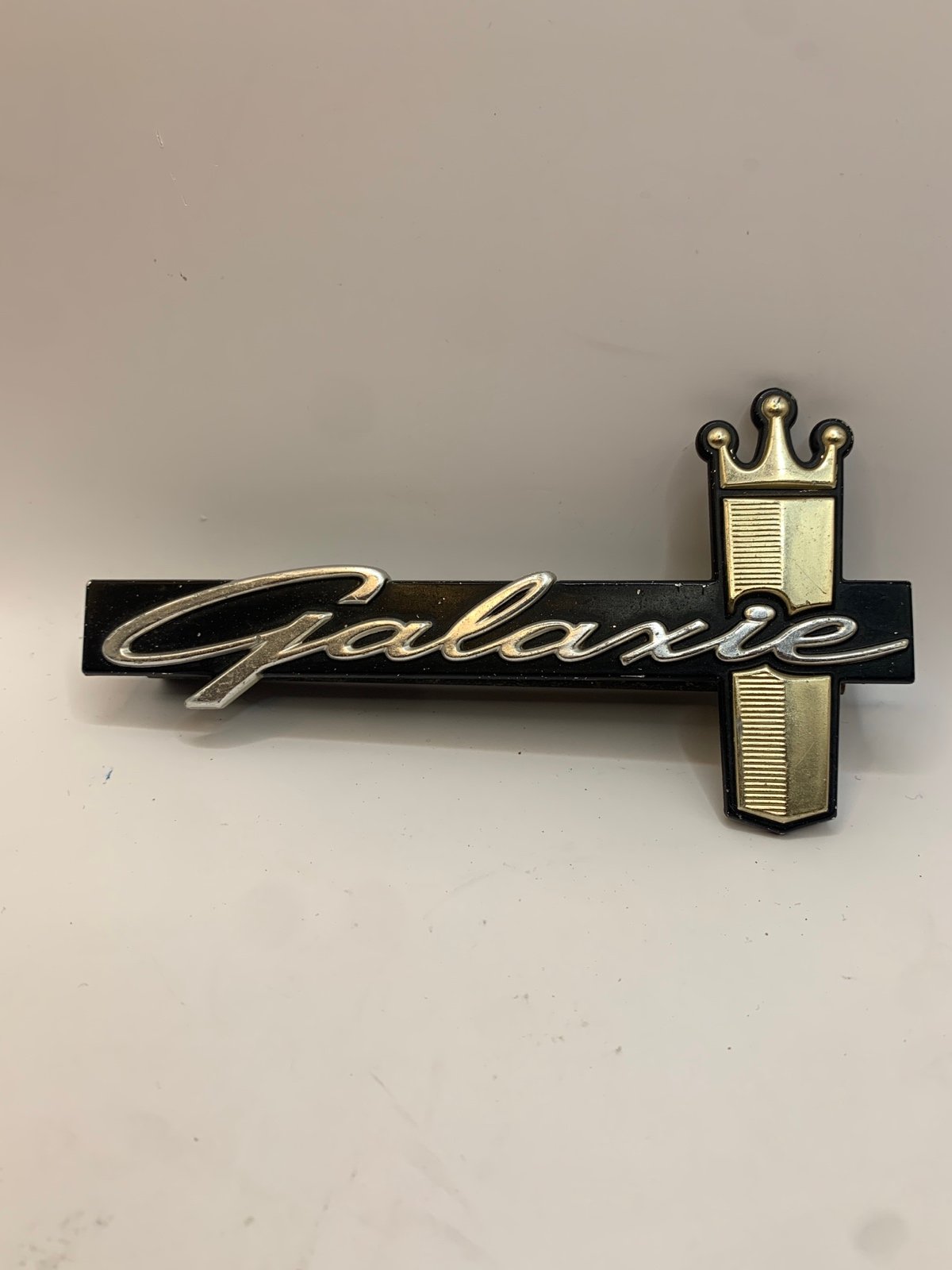 Rare HTF 1960's FORD GALAXIE Car Emblem Metal Fender Badge Trim Name Plate Logo