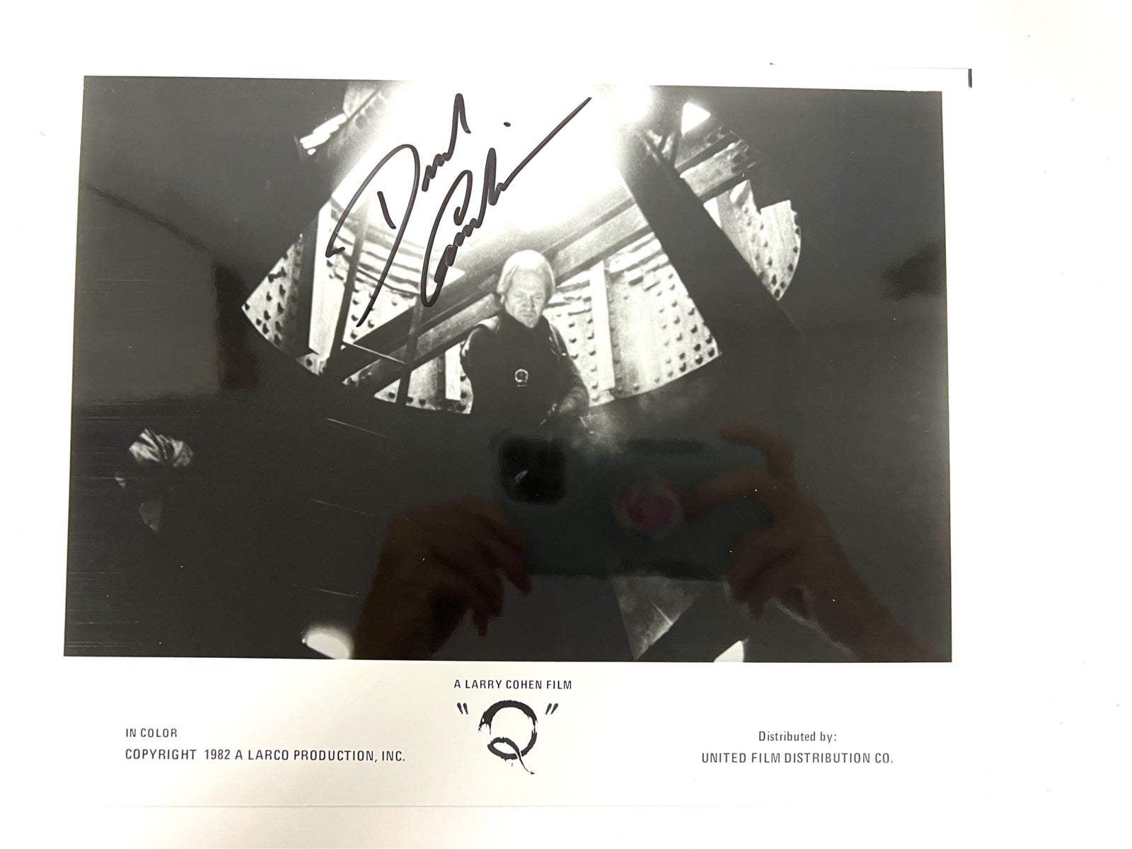David Carradine hand signed 8x10 Photo