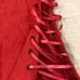 Design Aragon Jacquard Coral Lace Up Blouse Small