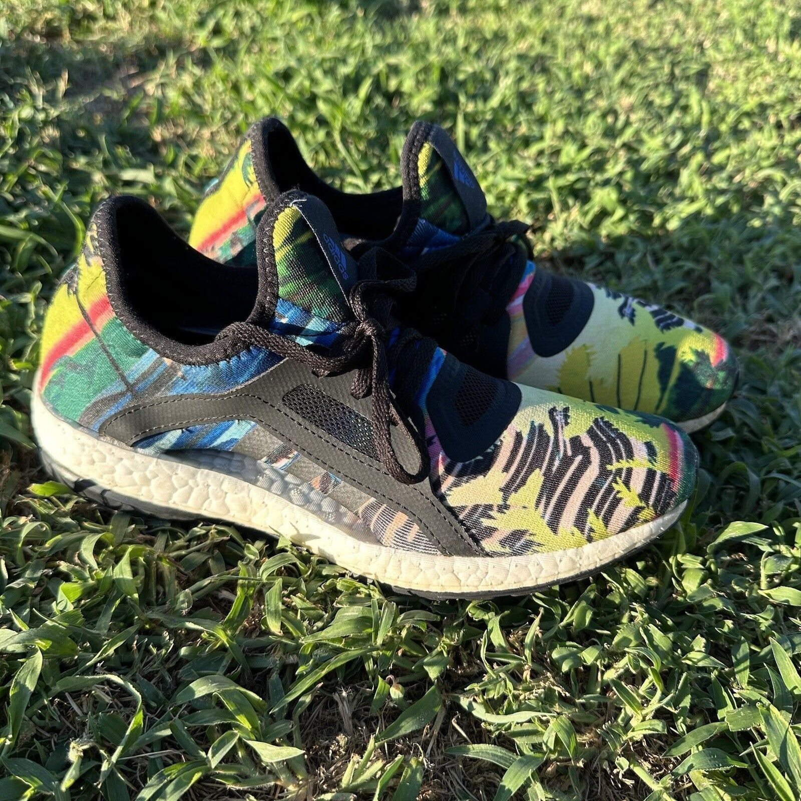 Adidas Pure Boost X Power Shoes Womens Size 7 Multicolor Running