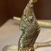 Rare large brass cutlery cake knife and serving utensil Naga Asian dragon featur