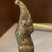 Rare large brass cutlery cake knife and serving utensil Naga Asian dragon featur