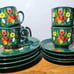 Vintage Whiterling Bavaria set of plates and tea cups with saucers
