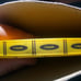 70 yards 3/8 inch wide yellow crayon ribbon