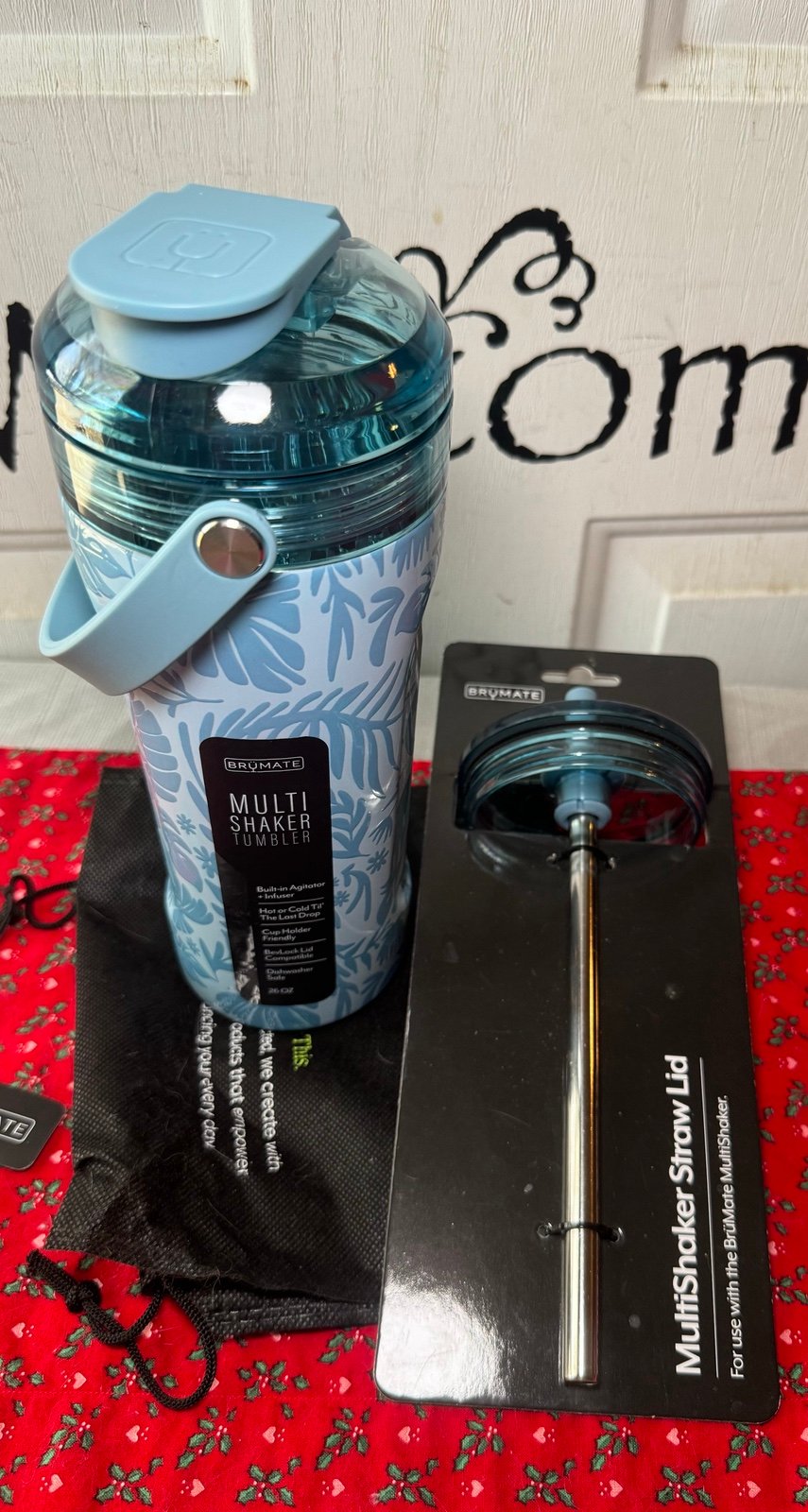 brumate multishaker with Corcovado mist matching straw