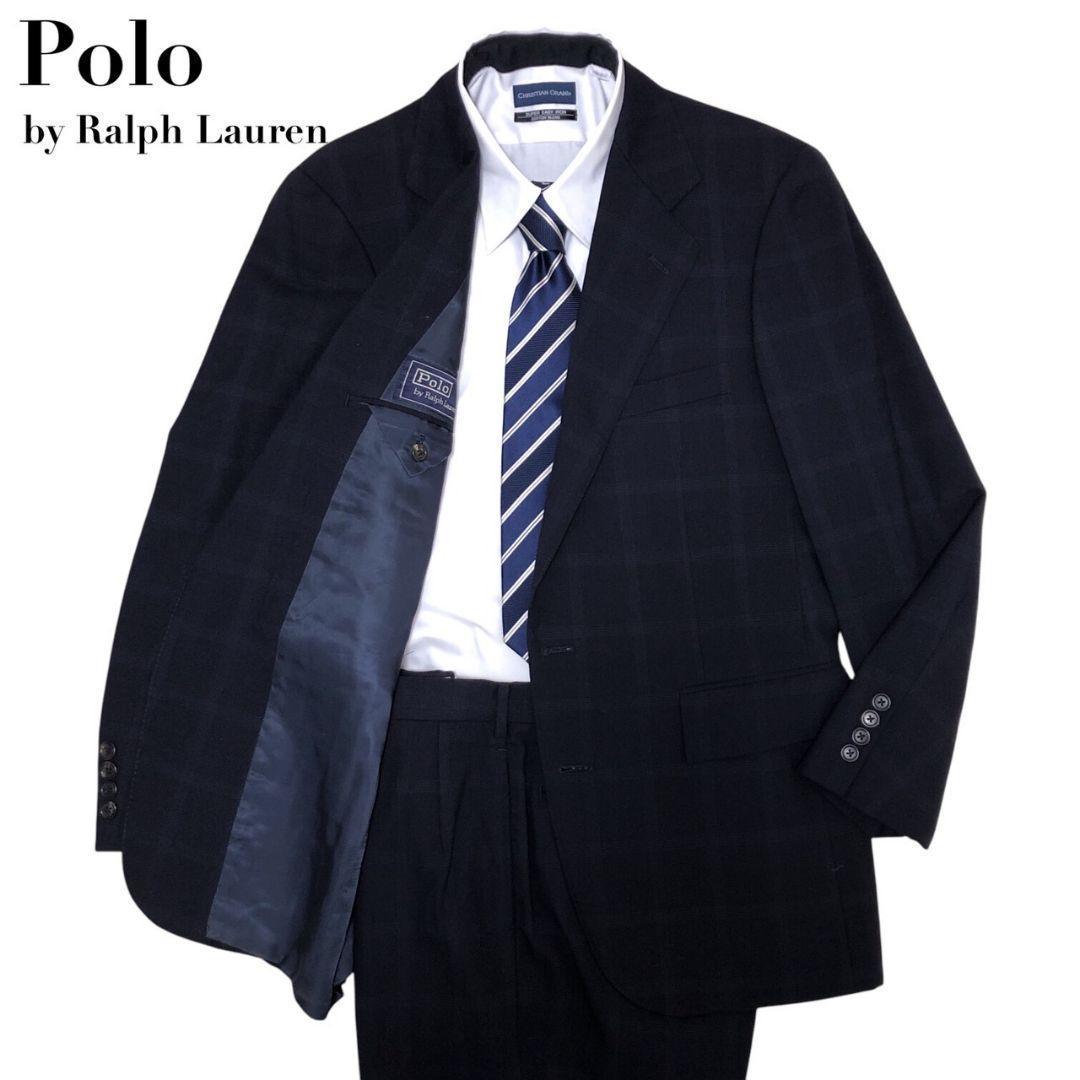 【Excellent Condition】 Polo by Ralph Lauren Suit Set - High-Quality, Checked, Unlined