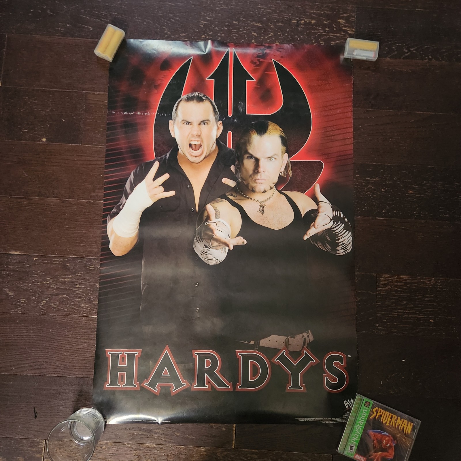 WWE WWF Hardy Boyz Matt & Jeff Poster Suze 22x34 - 2007 Wrestling AEW