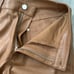 Cami Nyc Tan Vegan Leather Straight Leg Pants Size SMALL