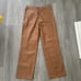 Cami Nyc Tan Vegan Leather Straight Leg Pants Size SMALL