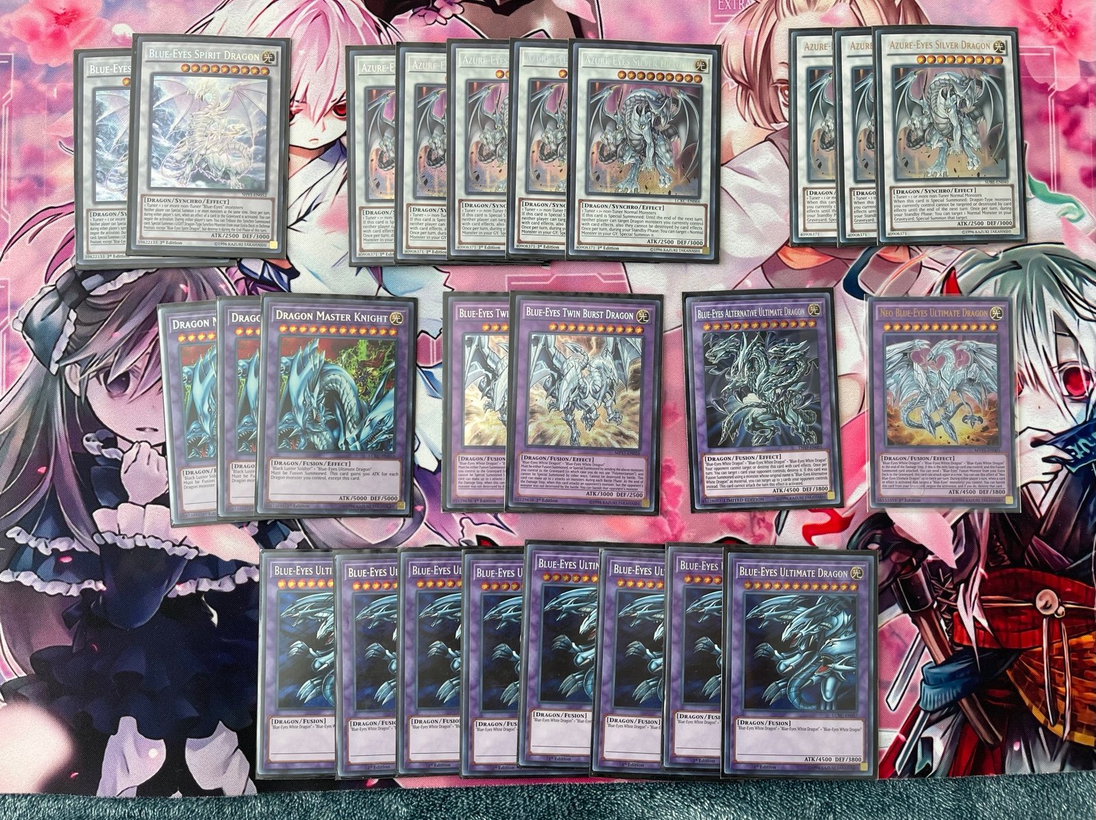 Ultimate yugioh blue eyes collection