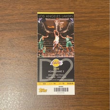 KOBE BRYANT 2009 NBA FINALS MAGIC vs LAKERS FULL UNUSED BASKETBALL TICKET GAME 2