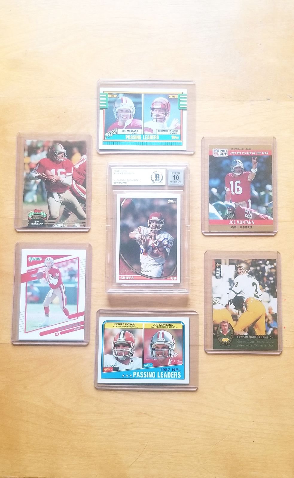 Joe Montana Auto Lot. (7) card's