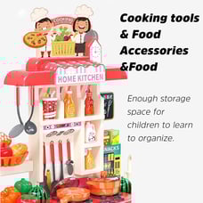 VisionKids Play Kitchen,Kids Ages 4-8 Girls Boys Age fa