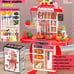VisionKids Play Kitchen,Kids Ages 4-8 Girls Boys Age fa
