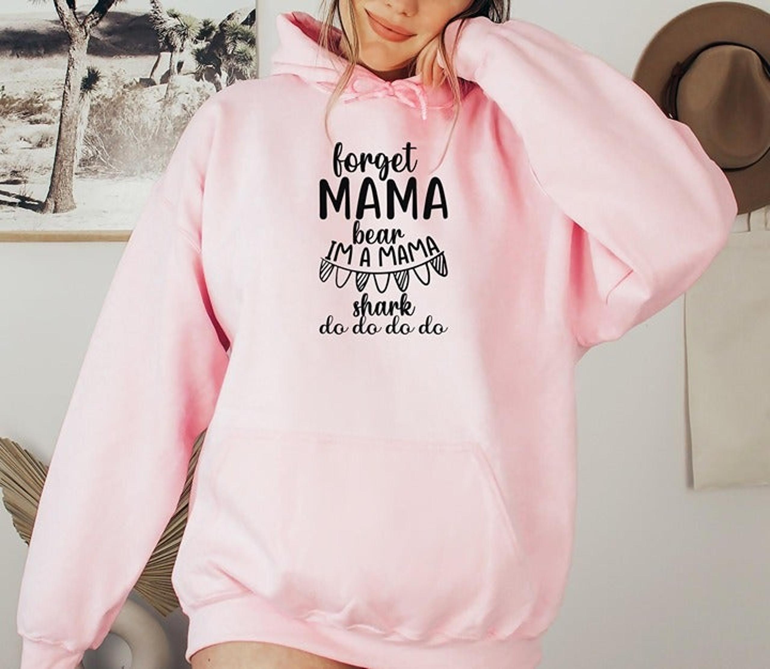 Mama Shark Mama Bear Hoodie