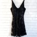 Dress The Population 250 Morgan Black Sequin V Lace Cocktail Dresss XS 0-2 EUC