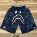 BAPE A Bathing Ape Navy Camo Shark Beach Shorts Men’s Medium
