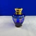 1 Blue Vecchia Murano Art Glass Vases - 5” tall - 24k gold leaf