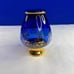1 Blue Vecchia Murano Art Glass Vases - 5” tall - 24k gold leaf
