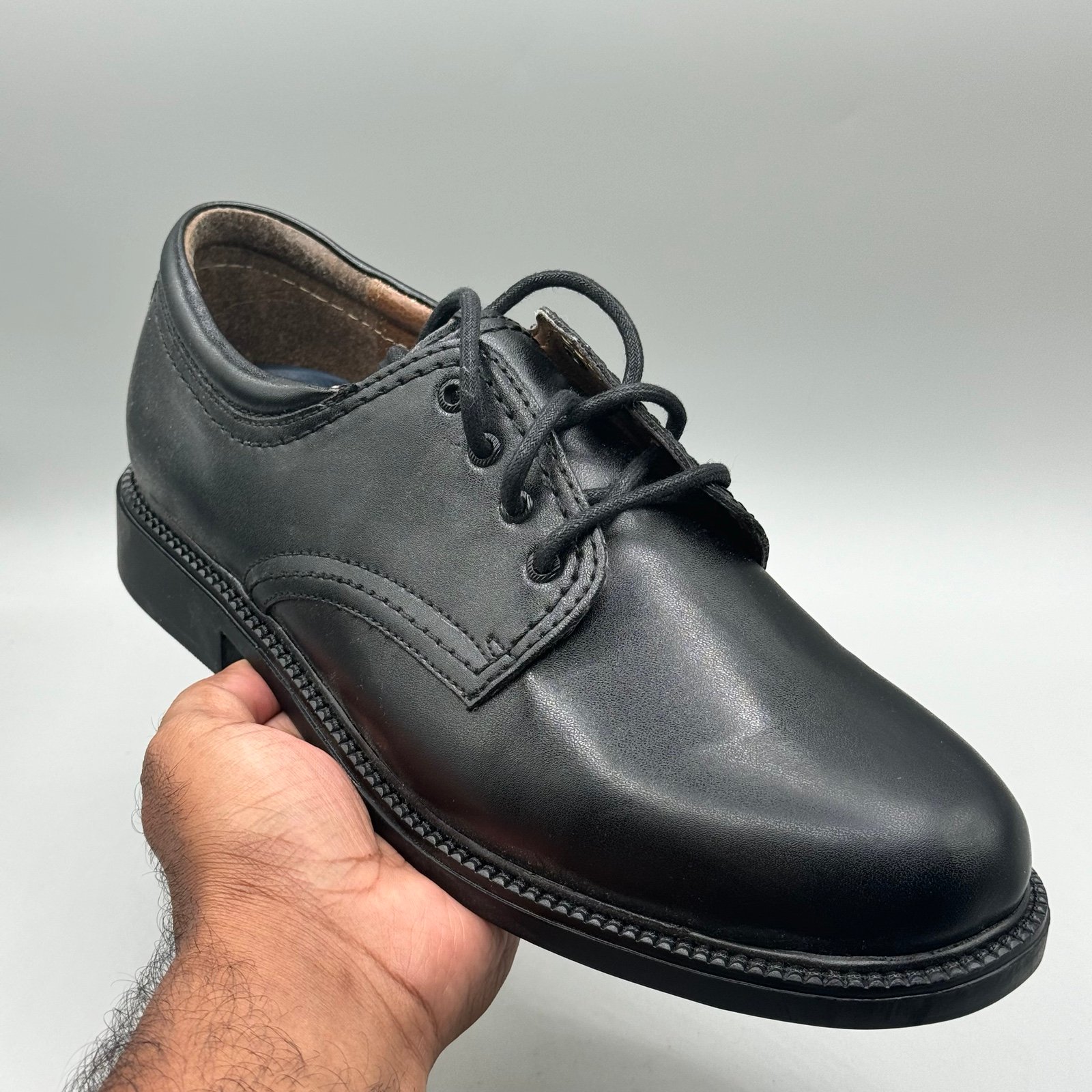Black Leather Dockers Shoes Men Size 9.5