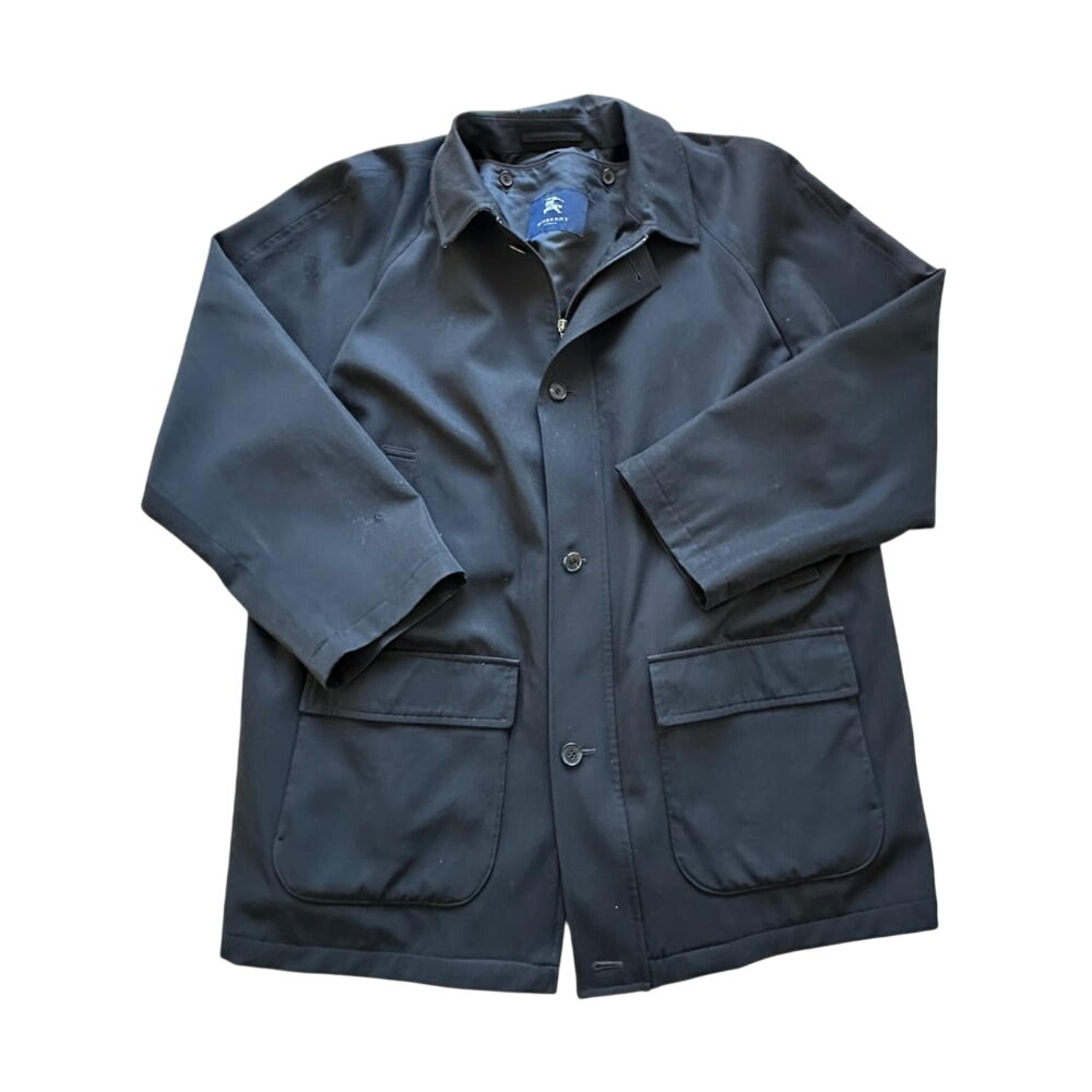 Burberry wool buttons and zipper - in wool vest  jacket Men Size XXL