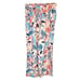 Nicole Miller Linen Blend Wide Leg Pants Medium Paper Bag Waist Tropical Floral
