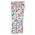 Nicole Miller Linen Blend Wide Leg Pants Medium Paper Bag Waist Tropical Floral